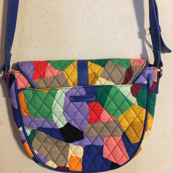 Vera Bradley Handbags - Vera Bradley Slim Saddle Bag